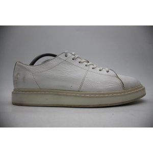 Frye Walker Men's Size 10 Low Lace Fashion Sneaker White Leather Sneakers